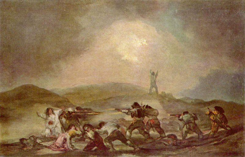 Francisco de Goya Episode aus dem spanischen Unabhangigkeitskrieg Norge oil painting art